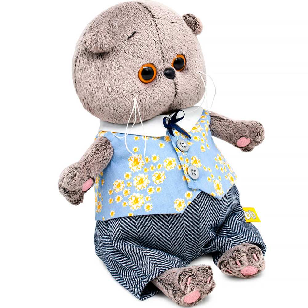 Басик Baby в жилете в цветочек и брючках