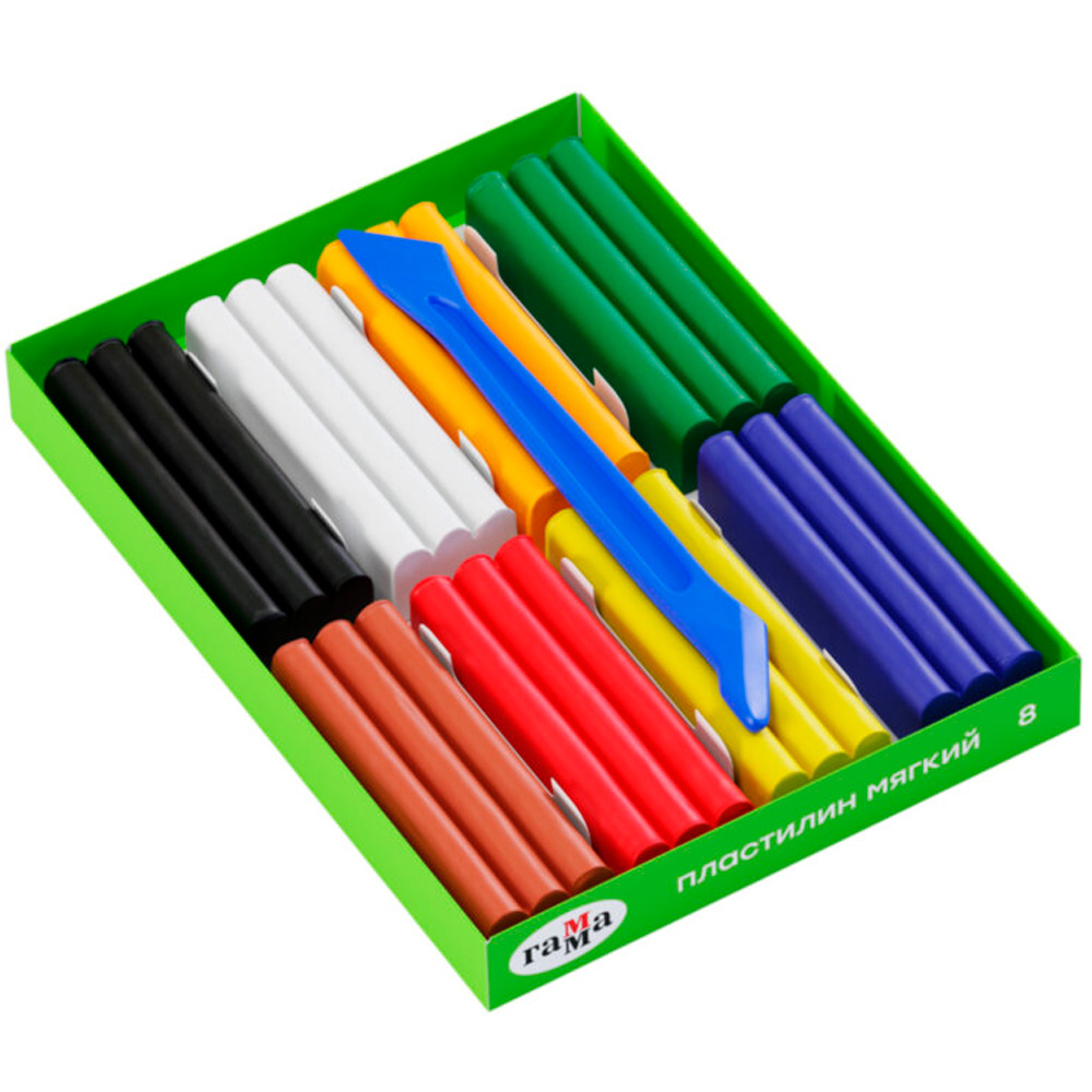 Пластилин 8цв Пчелка / Гамма