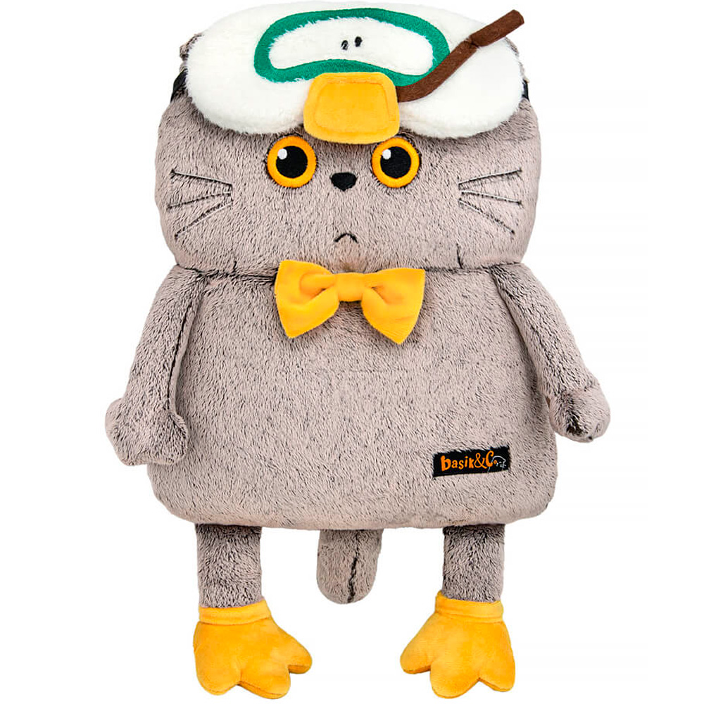 Басик в маске для сна Гусик