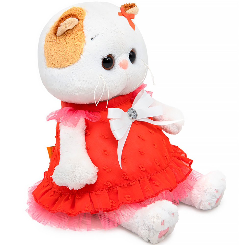 Кошечка Ли Ли Baby в платье с белым бантом