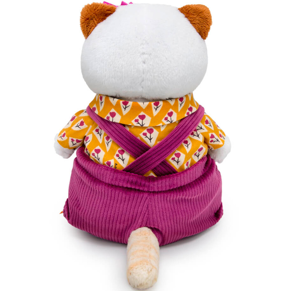 Кошечка Ли Ли в вельветовом полукомбинезоне