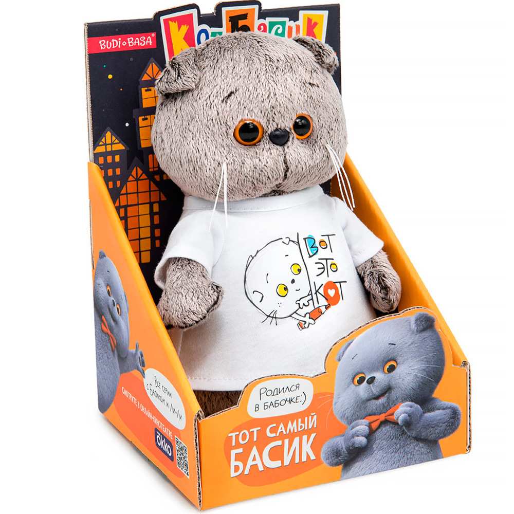 Басик в футболке с принтом Вот это кот Мультсериал