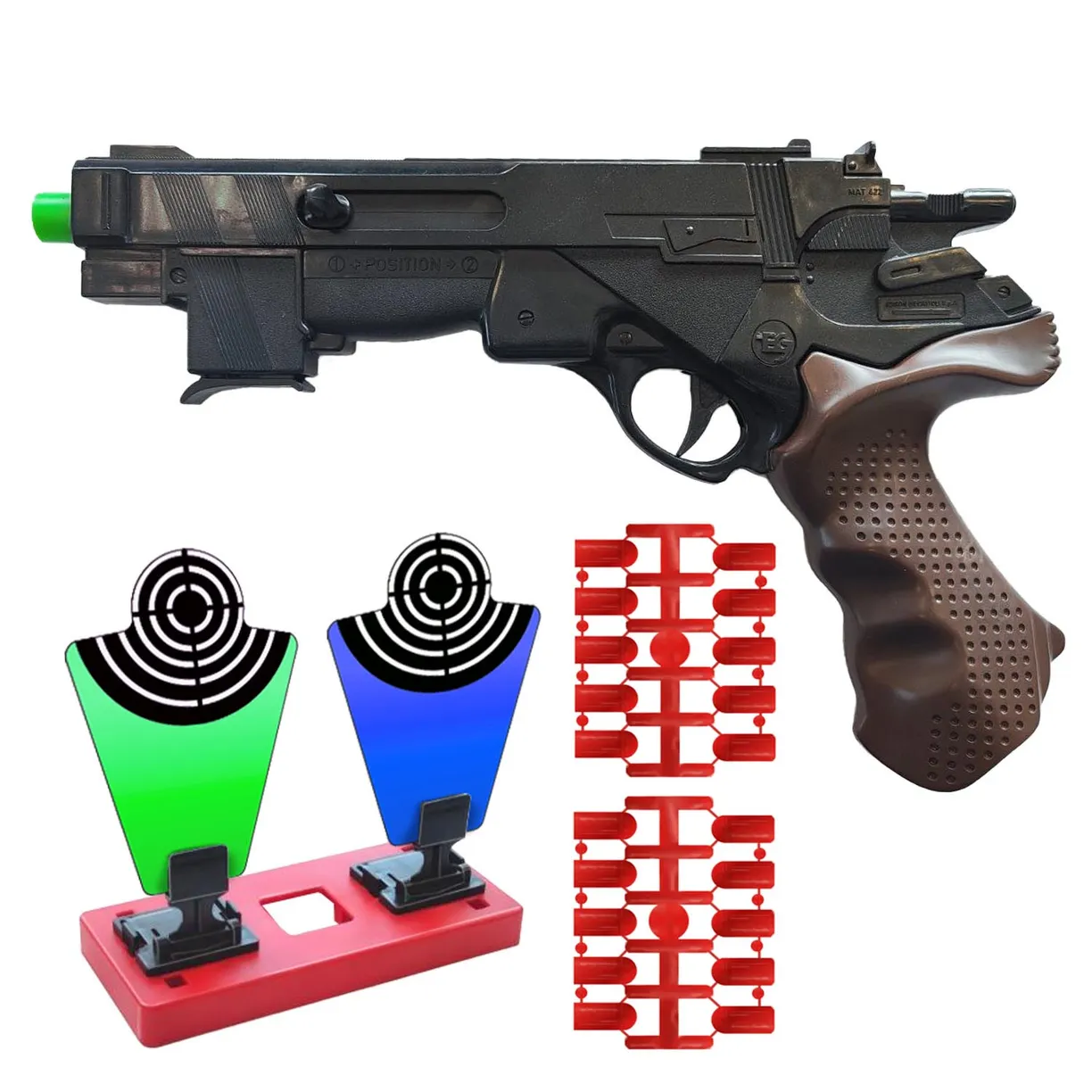 Пистолет спортивный №1 Стрелок 20 мягкими пулями, мишень
