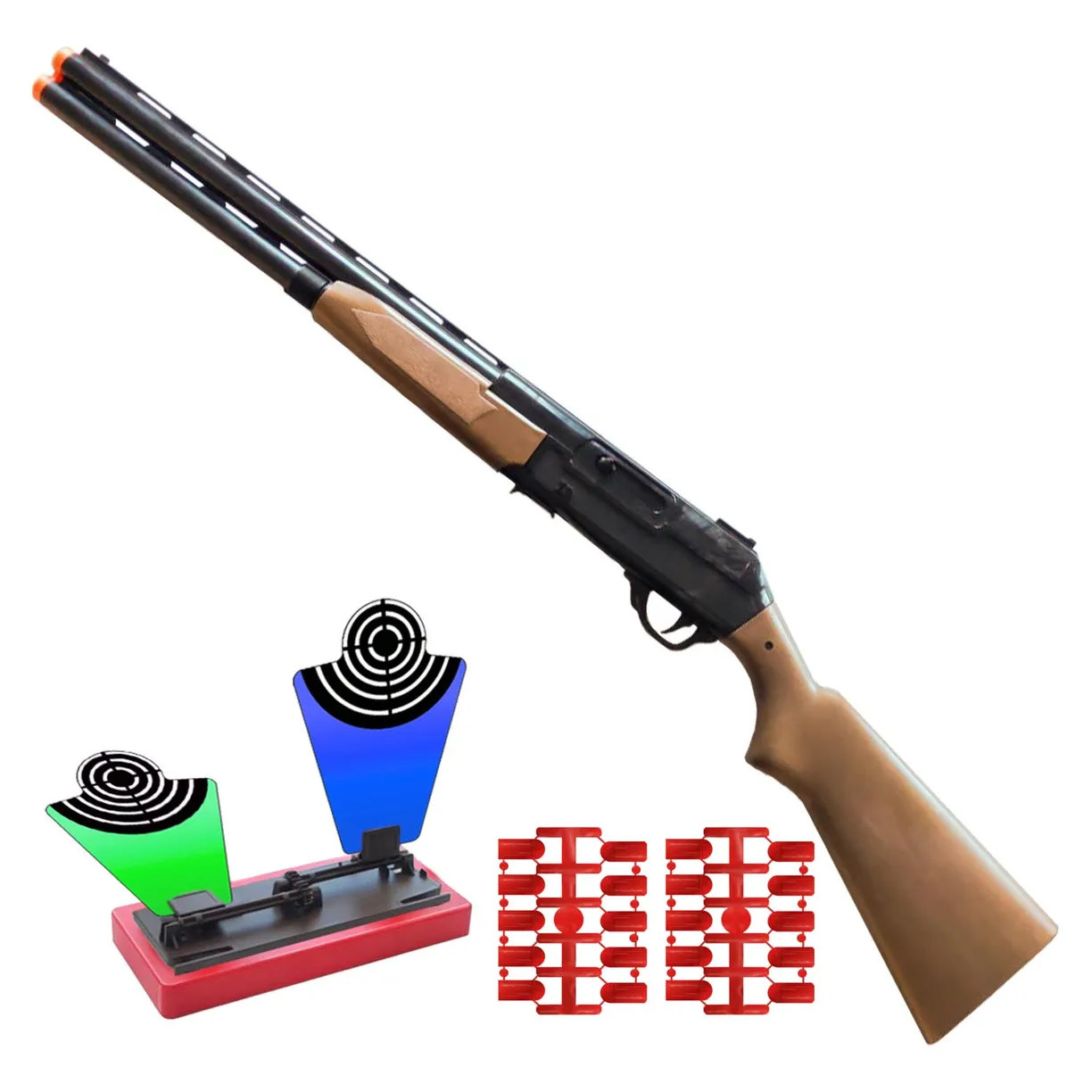 Ружье двуствольное классическое №1 Стрелок 20 мягкими пулями мишень