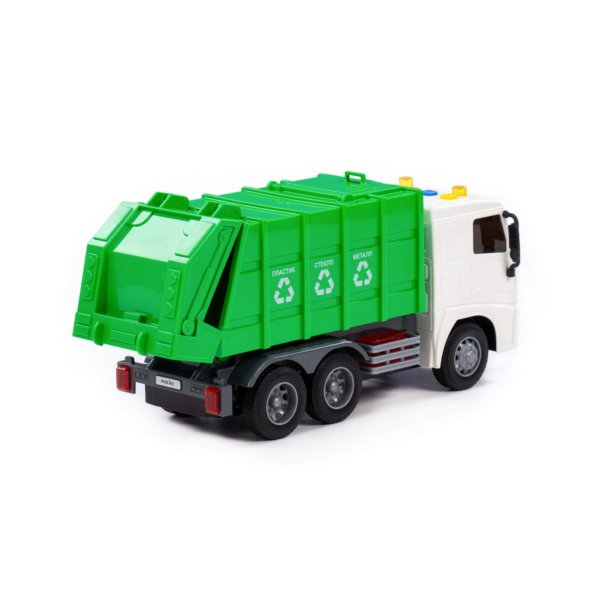 Автомобиль коммунальный МАЗ инерционный (со светом и звуком) (в коробке)