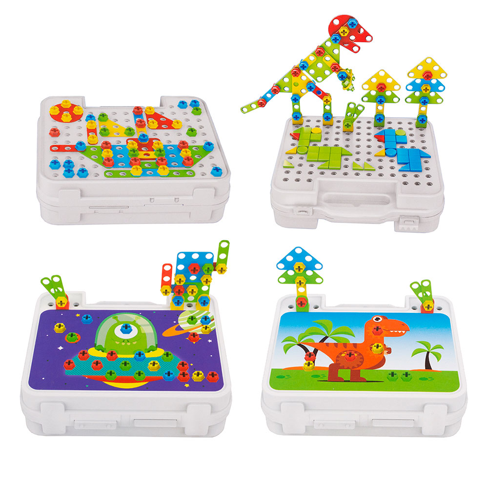 Конструктор с шуруповертом 222 детали CXL200-65C в коробке