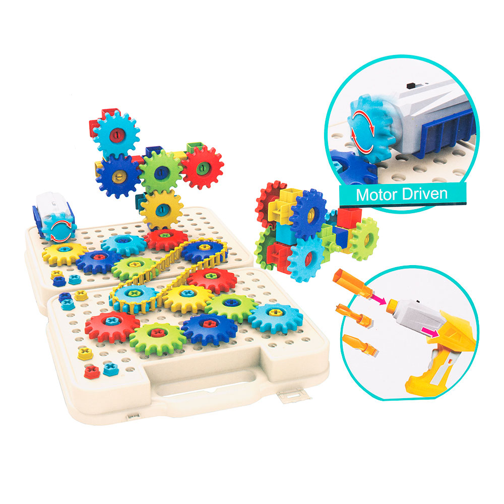 Конструктор с шуруповертом 222 детали CXL200-70A в коробке