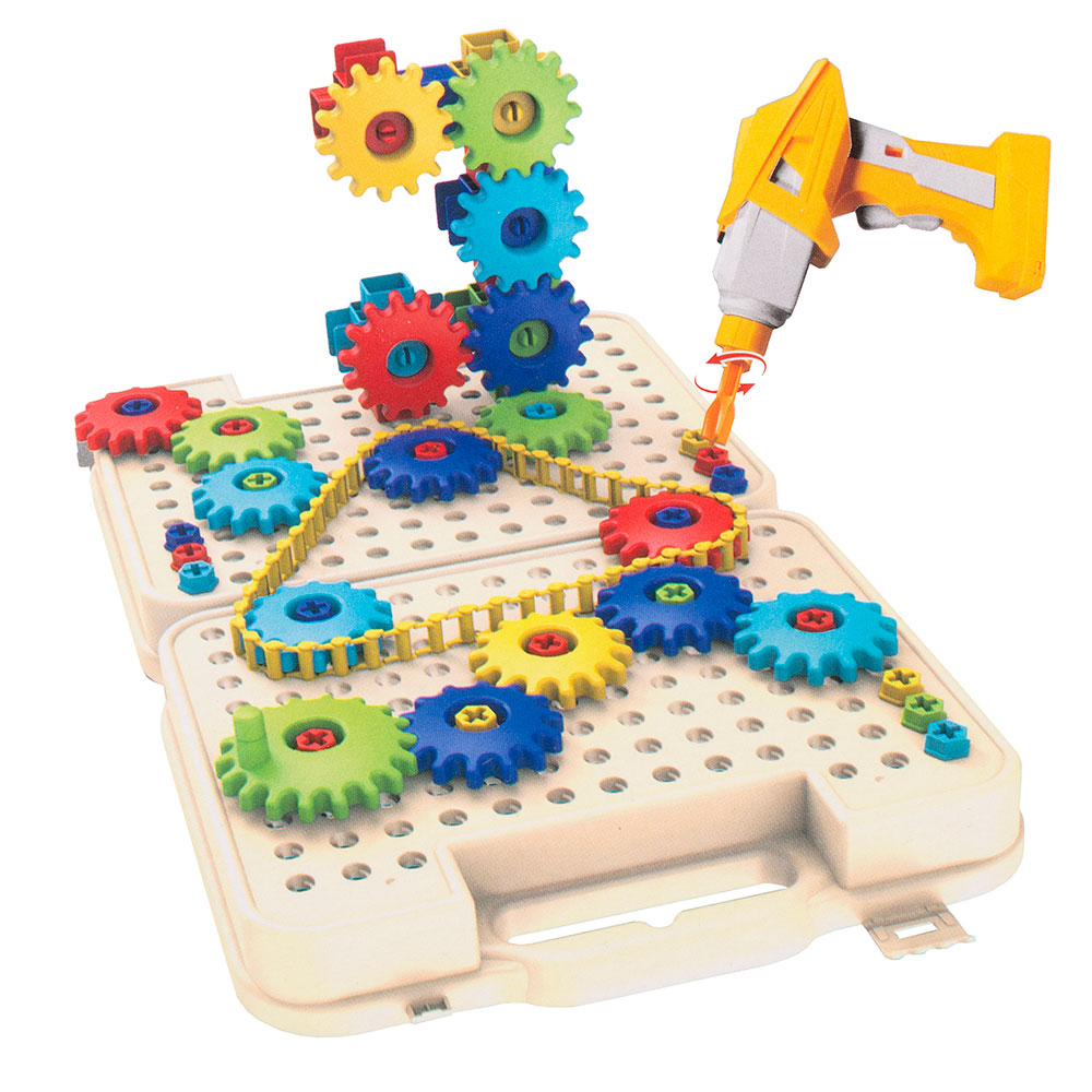 Конструктор с шуруповертом 222 детали CXL200-70A в коробке