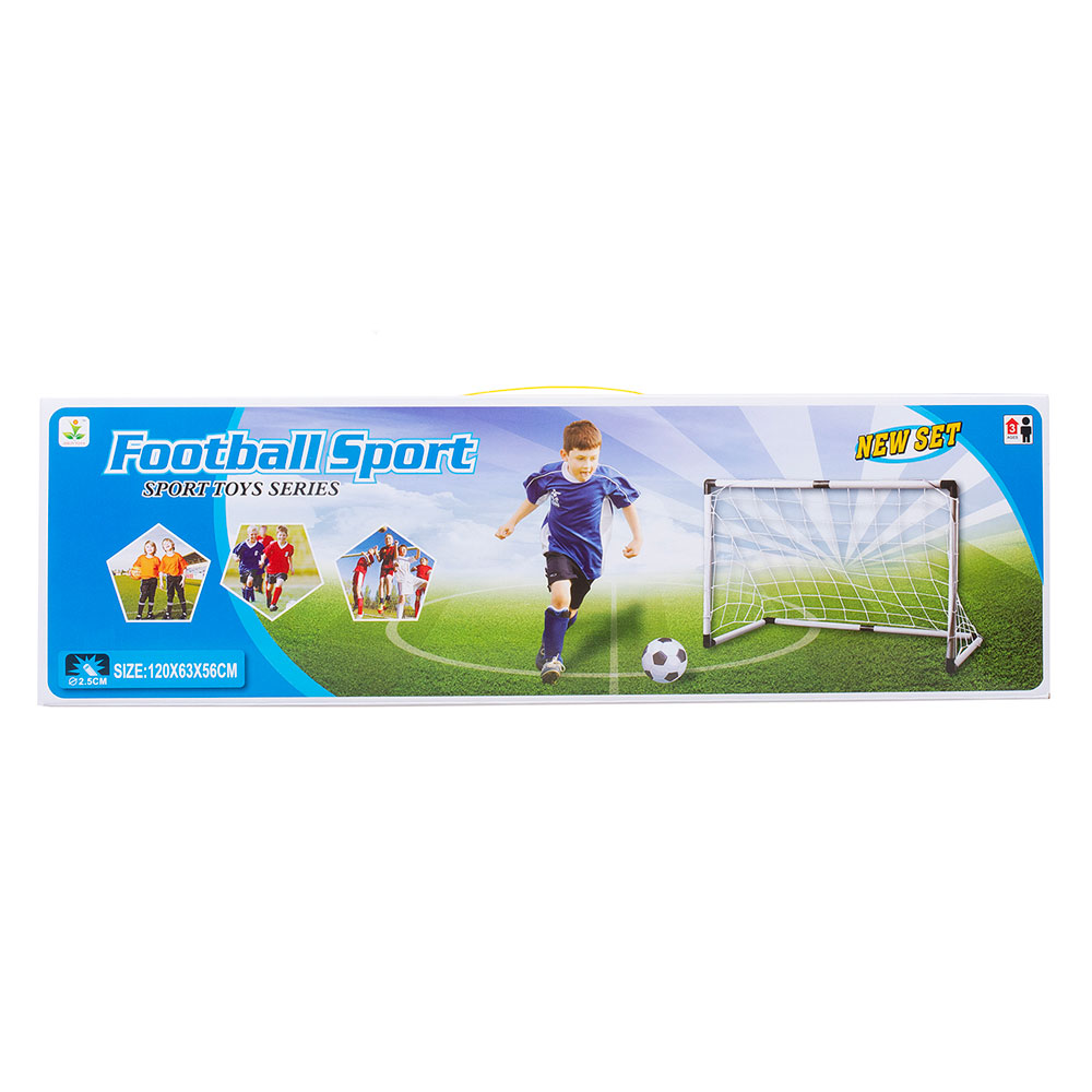 Футбольные ворота DQ-27 120х56х63см с мячом в коробке