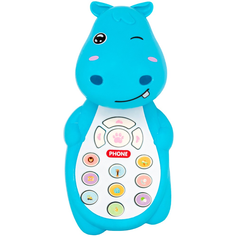 Телефон Levatoys 741H-YSNK Бегемотик в пак.