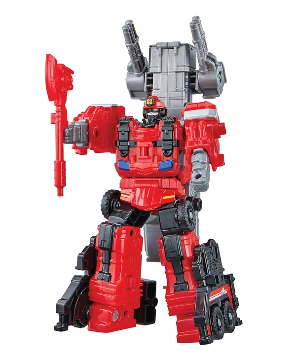 Робот-трансформер Tobot мини L New (XL) пожарный наряд