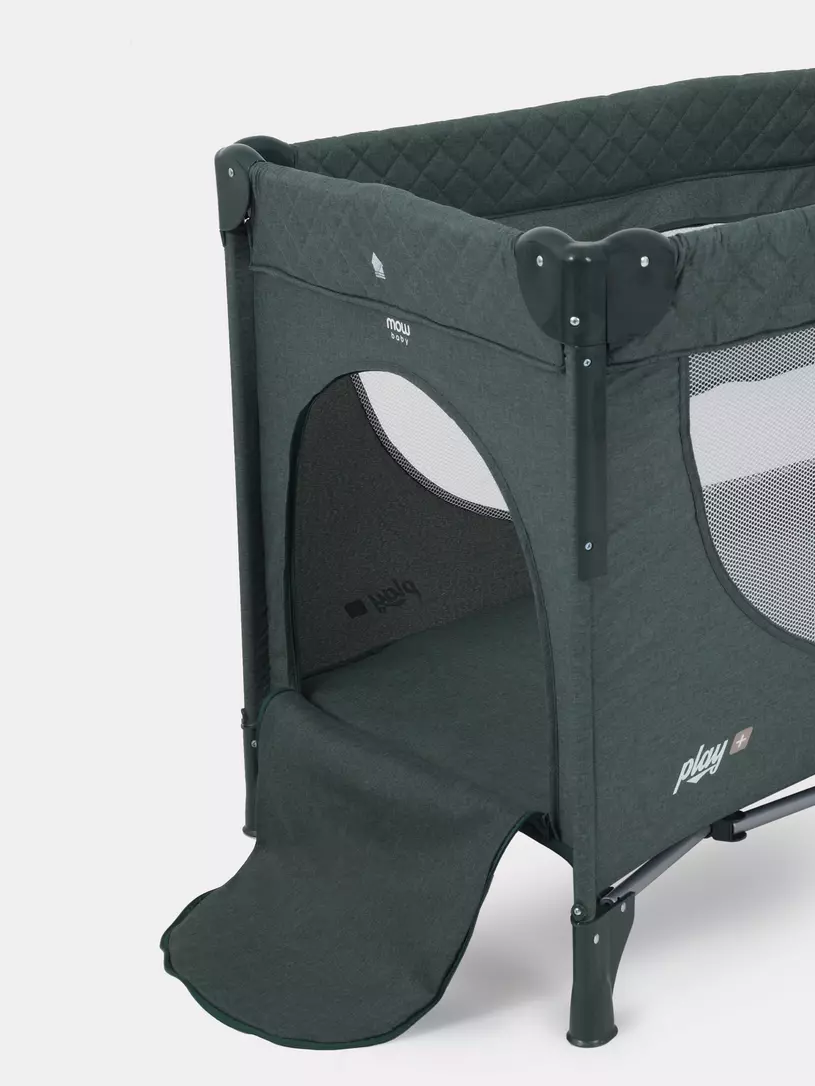 Манеж детский MOWBaby PLAY PLUS dark green