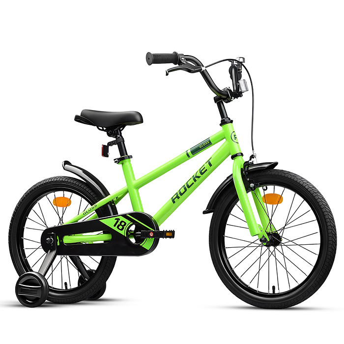 Велосипед 18" Rocket Gloss, цвет зеленый