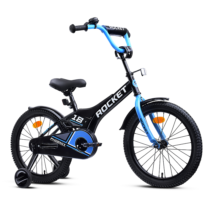Велосипед 18" Rocket Phoenix, цвет черно/синий