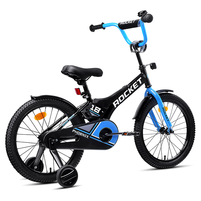 Велосипед 18" Rocket Phoenix, цвет черно/синий