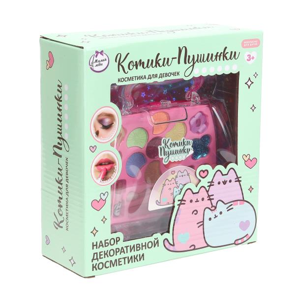 Косметика для девочек тени, помада, аппликатор, кисточка, заколки Милая леди 394044