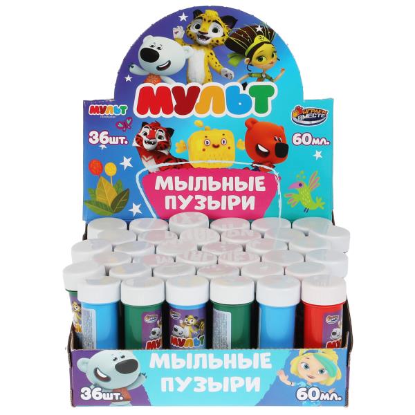 Мыльные пузыри Играем вместе Мульт 60мл уп-36шт 329729