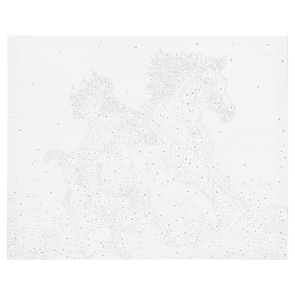 Холст по номерам 40*50 см лошади Multiart 381983