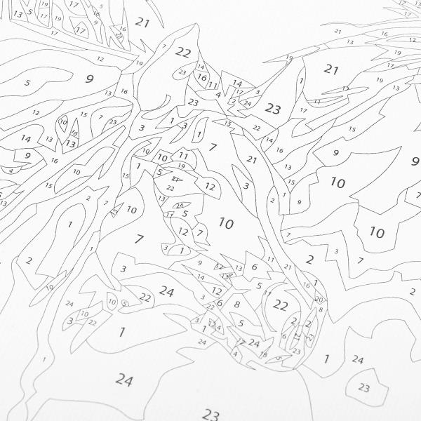 Холст по номерам 40*50 см лошади Multiart 381983