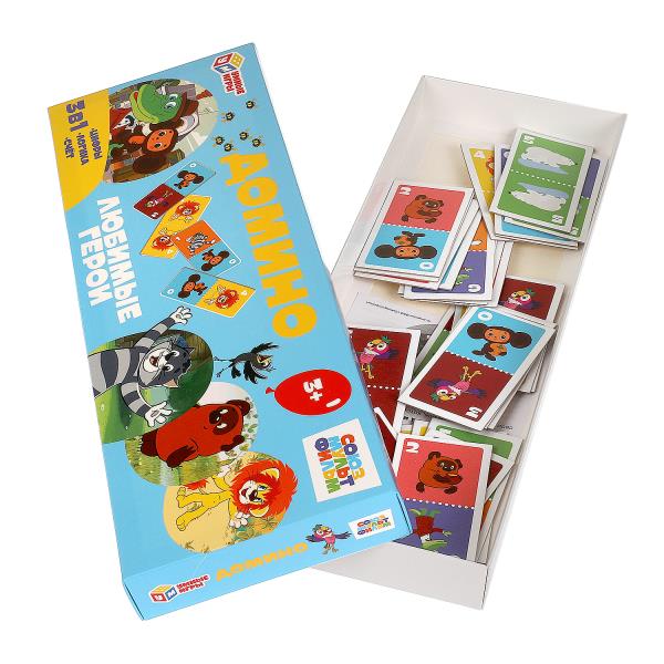 Домино картонное Умные игры Союзмультфильм 350х140х25мм 383178