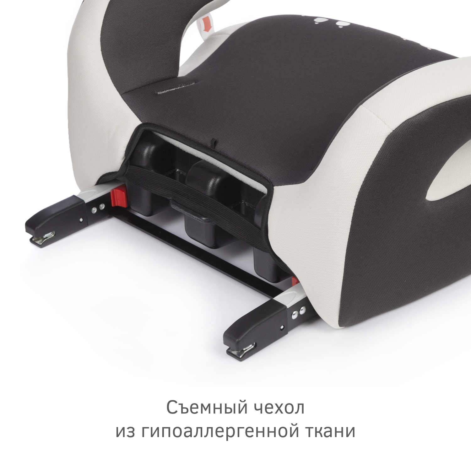 Автокресло Siger Бустер Fix Lux гр.III, енот серый, бежевый
